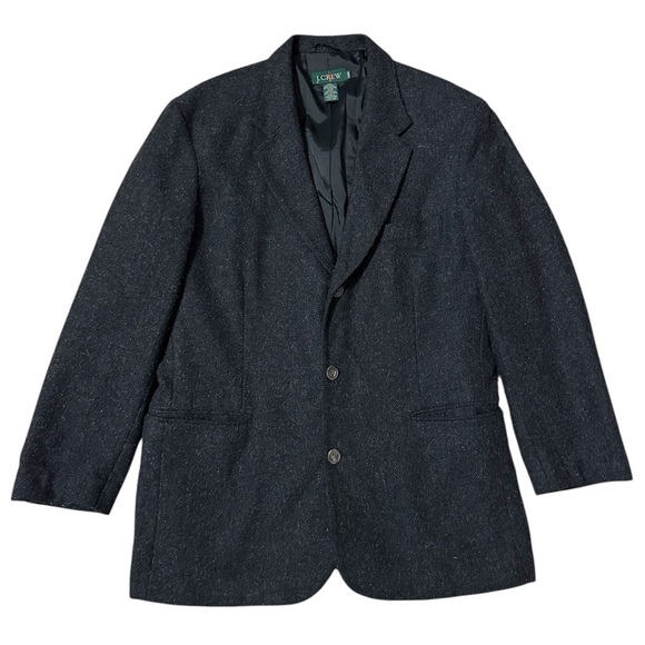 J.CREW Gray Sport Coat Blazer Oarsman Wool Mohair Blend 3 Button Men's Size 40R - Picture 1 of 9